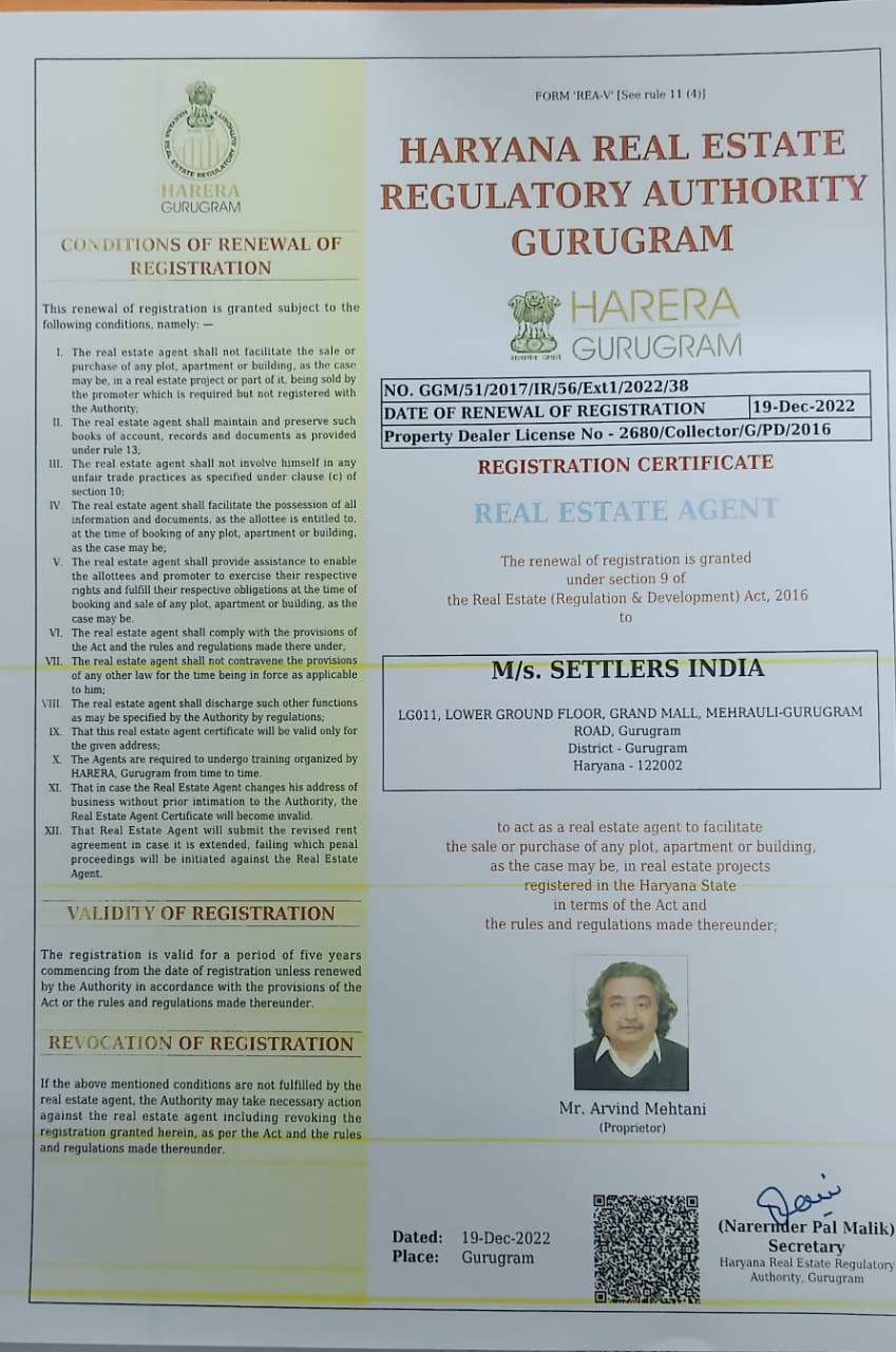 Rera Certificates